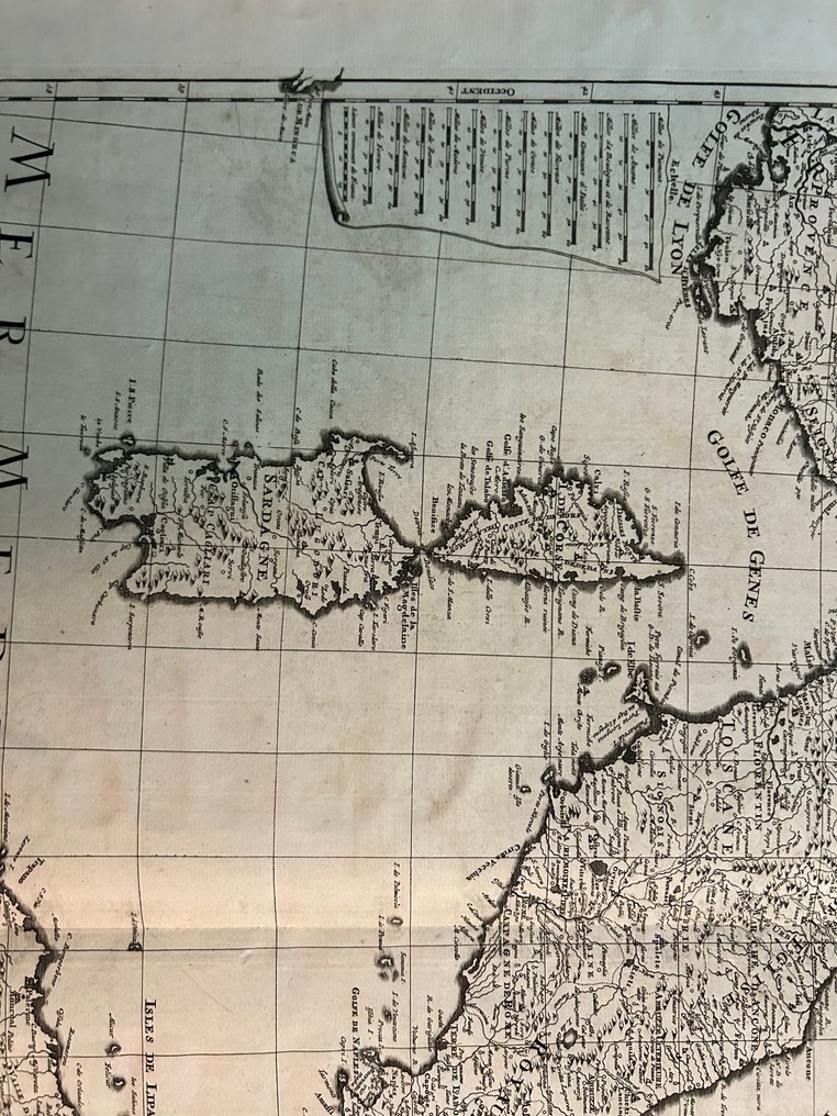 Ιταλία - Ιταλία, // Σαρδηνία / Σικελία; Autore: Guillaume Delisle Editore: Rutgert Alberts - L’ITALIE Dressée sur les observations de M.rs de l’Academie Royale des Sciences - 1761-1780 #4.3