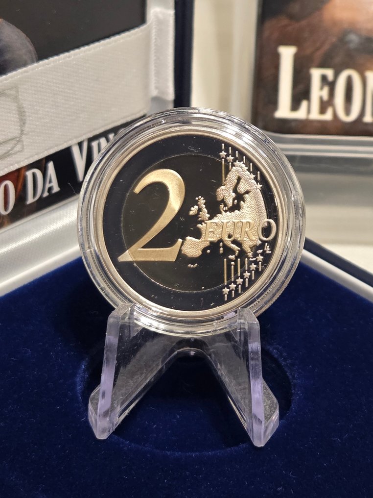 Italia. 2 Euro 2019 "Leonardo da Vinci" Proof #2.1