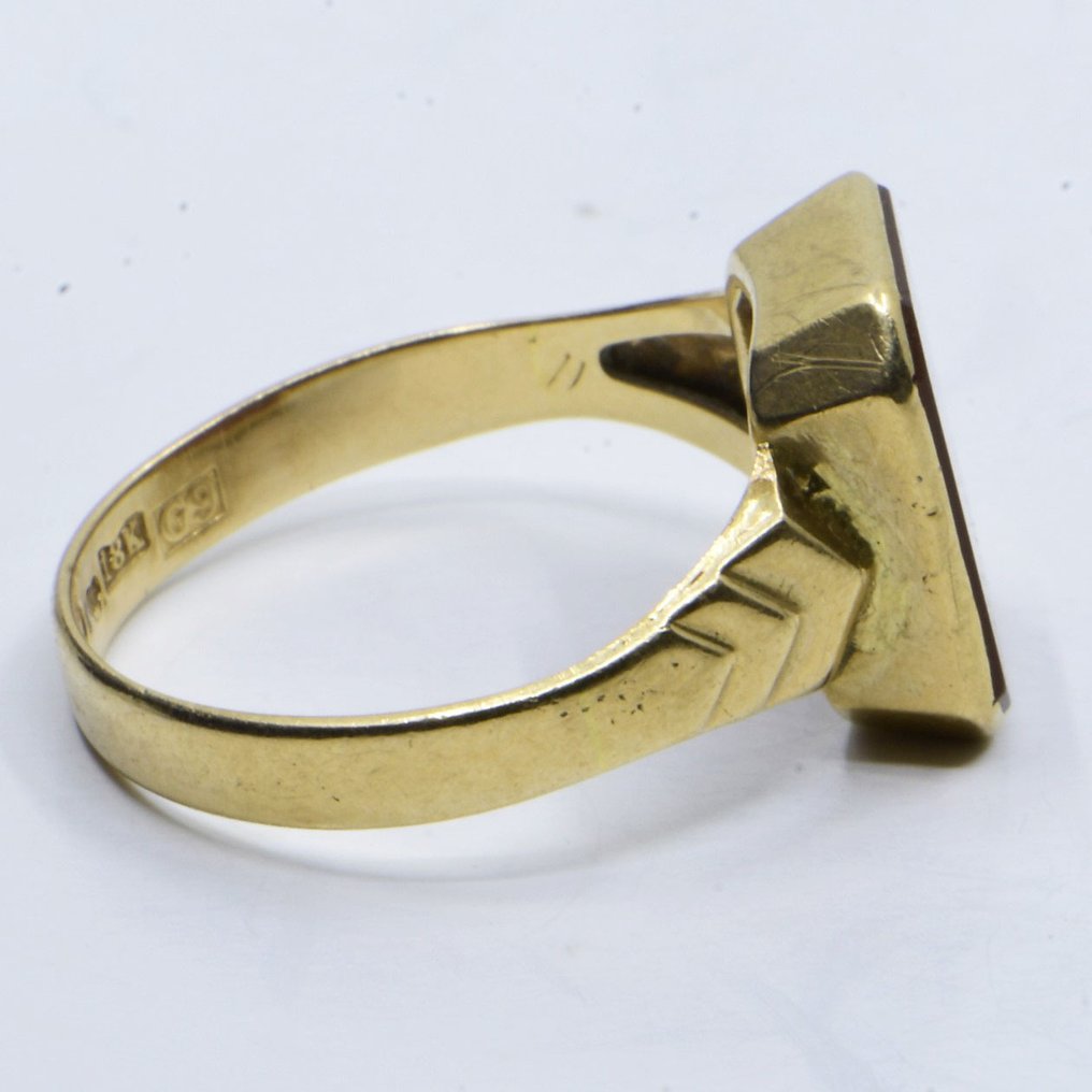 Δαχτυλίδι - 18 καράτια Κίτρινο χρυσό -  1.73ct. tw. Καρνεόλη #4.3