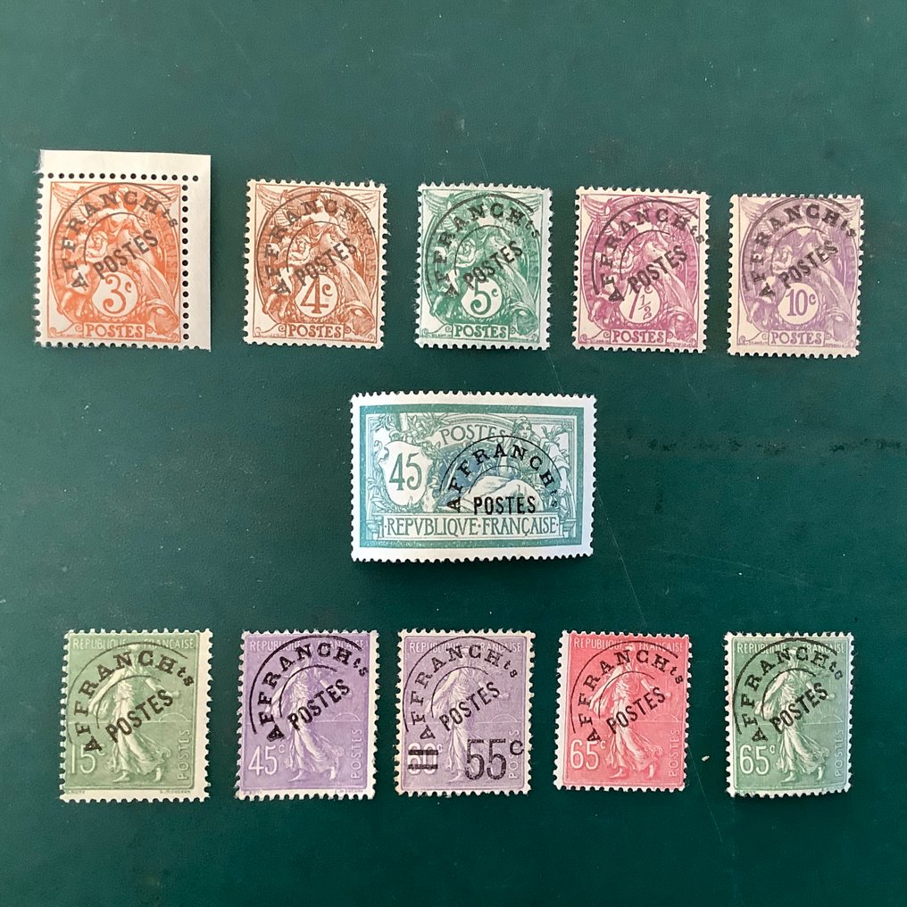 法國 1922/1927 - Preo：两个完整的排放 - Yvert 39/49 #1.0