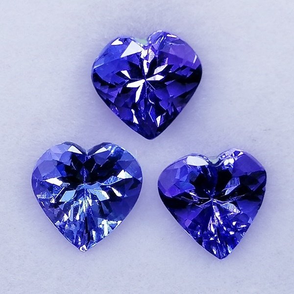3 pcs Tanzanit - 2.12 ct - Instituto Gemólogico Español (IGE) #1.0