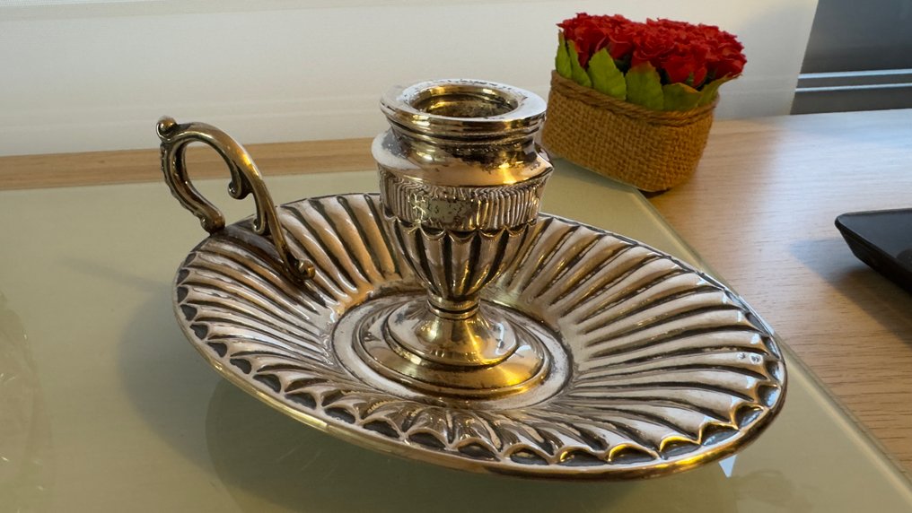 Ljusstake på fot - .800 silver #1.0