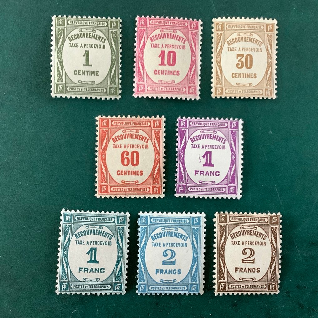 Γαλλία 1927/1931 - Φόρος : Εισπράξεις - MNH - Yvert 55/62 #1.0