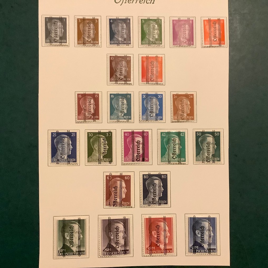 Αυστρία 1945 - Επικεφαλίδα Grazer συμπεριλαμβανομένων των αξιών Marken. - Michel 674/696 #1.0