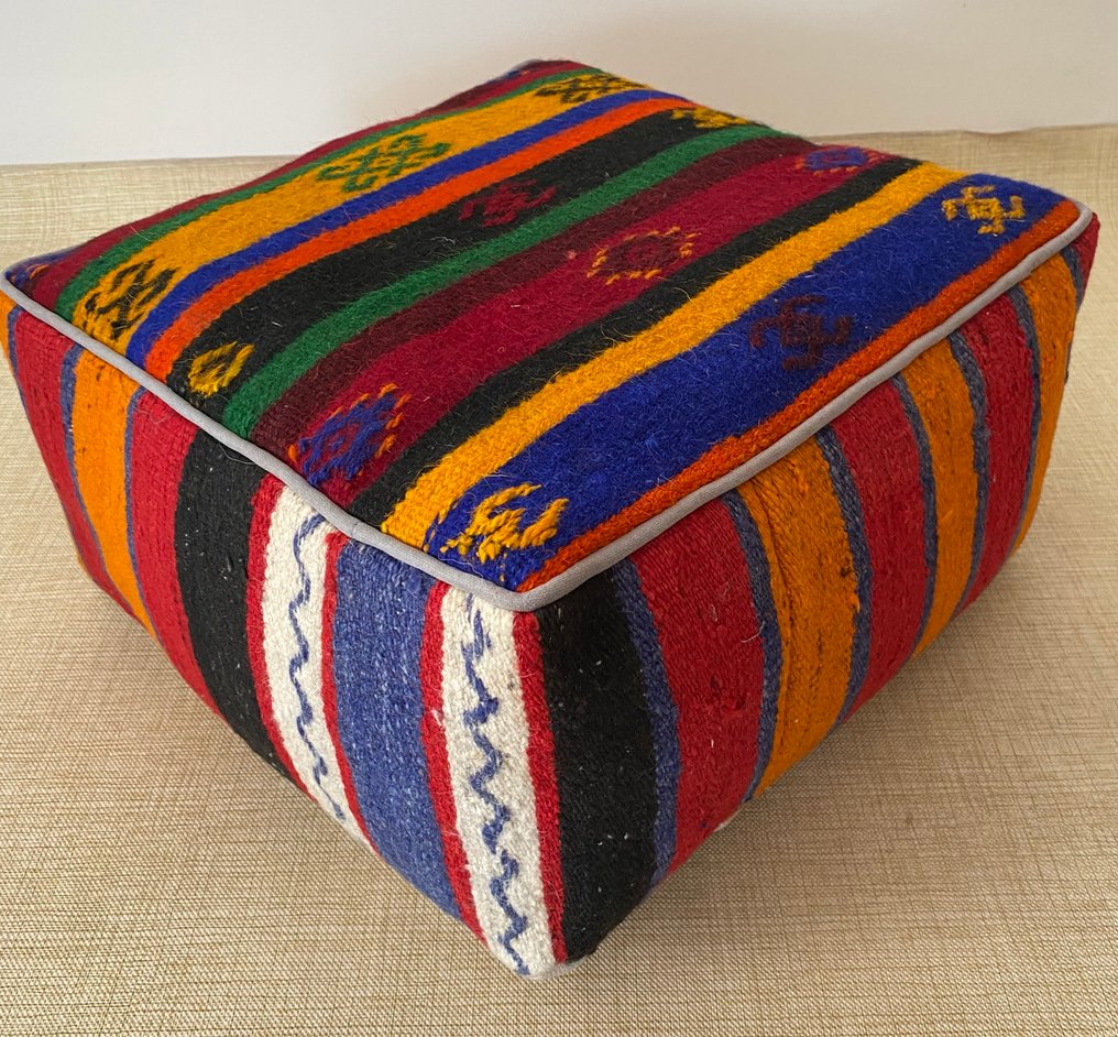 Kelim Poef - Κιλίμι - 48 cm - 48 cm #1.0