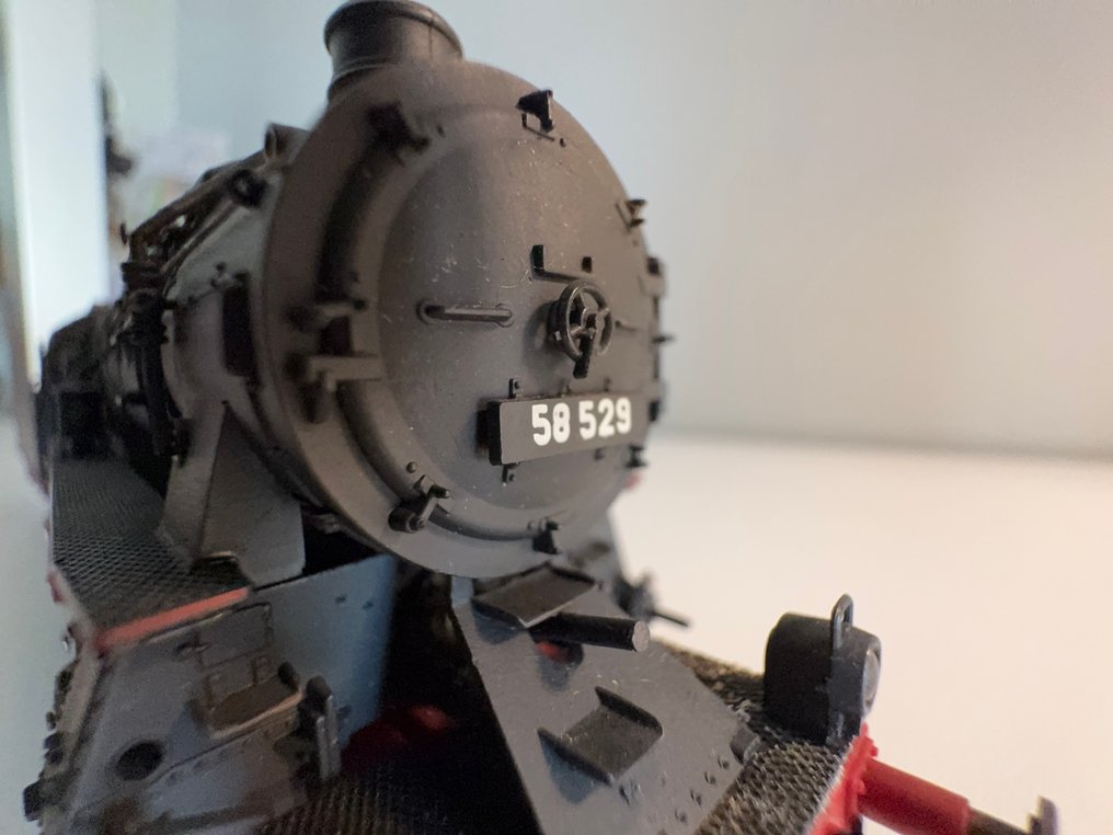 Fleischmann H0轨 - 电力机车 (1) - H0比例蒸汽机车模型，带煤货车车厢，贴花 - DR (DRB) #3.2