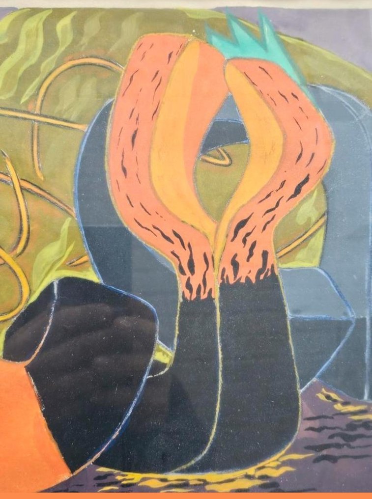 Bud Wehrheim (1910-2001) - Surrealist Composition #1.0