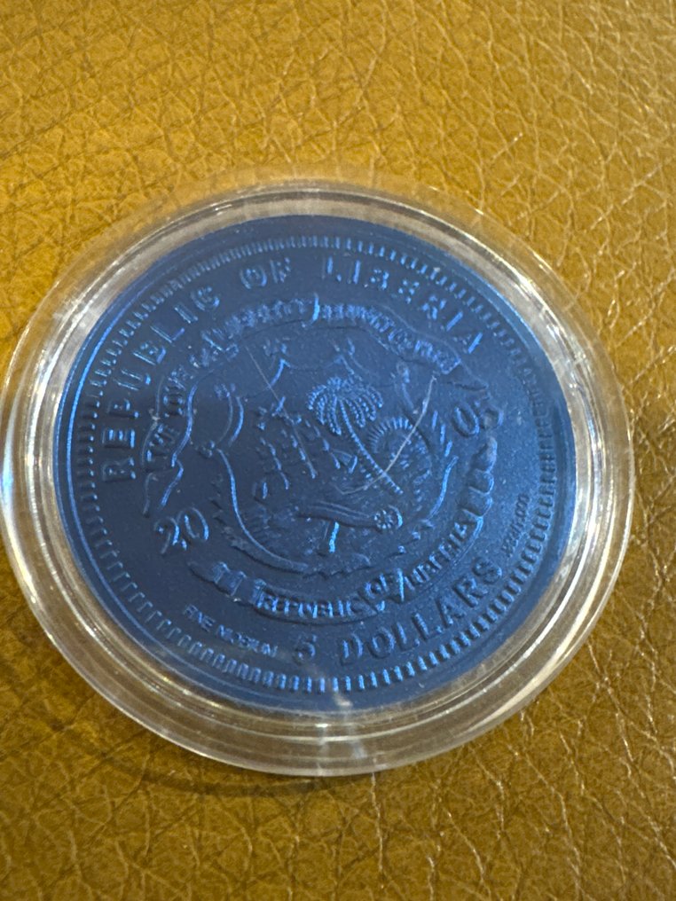 Liberia. 5 Dollars 2005 - Kolosseum Niob - 7,78g (Zonder minimumprijs) #2.1