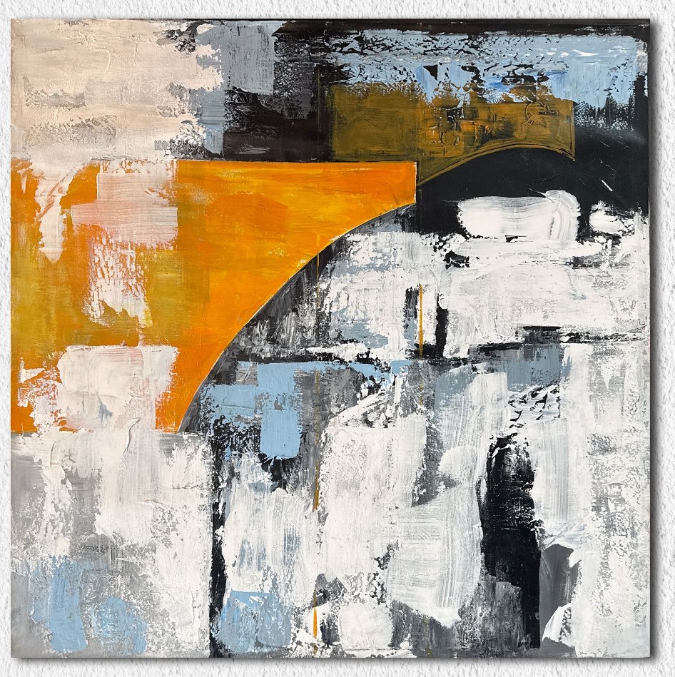 Quang Chinh - L'Arche d'Orange 100 x 100 cm #1.0