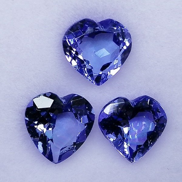 3 pcs  坦桑石  - 2.19 ct - Instituto Gemólogico Español (IGE) #4.3