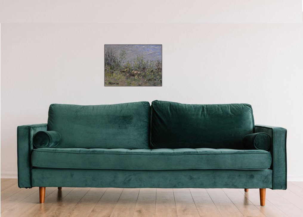 Chris van Dijk (1952) - Impressionist " Champignons au bord de l'eau " #4.3