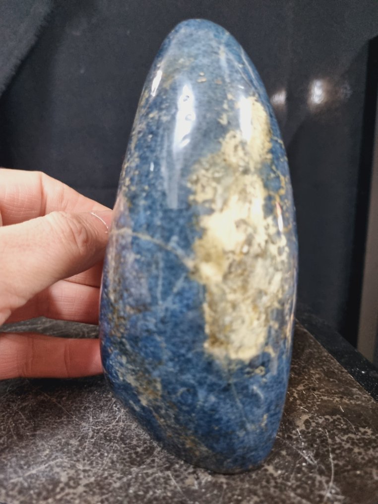 XL Ritka Dumortirite szobor - HQ - Magasság: 140 mm - Szélesség: 85 mm- 1306 g #1.0