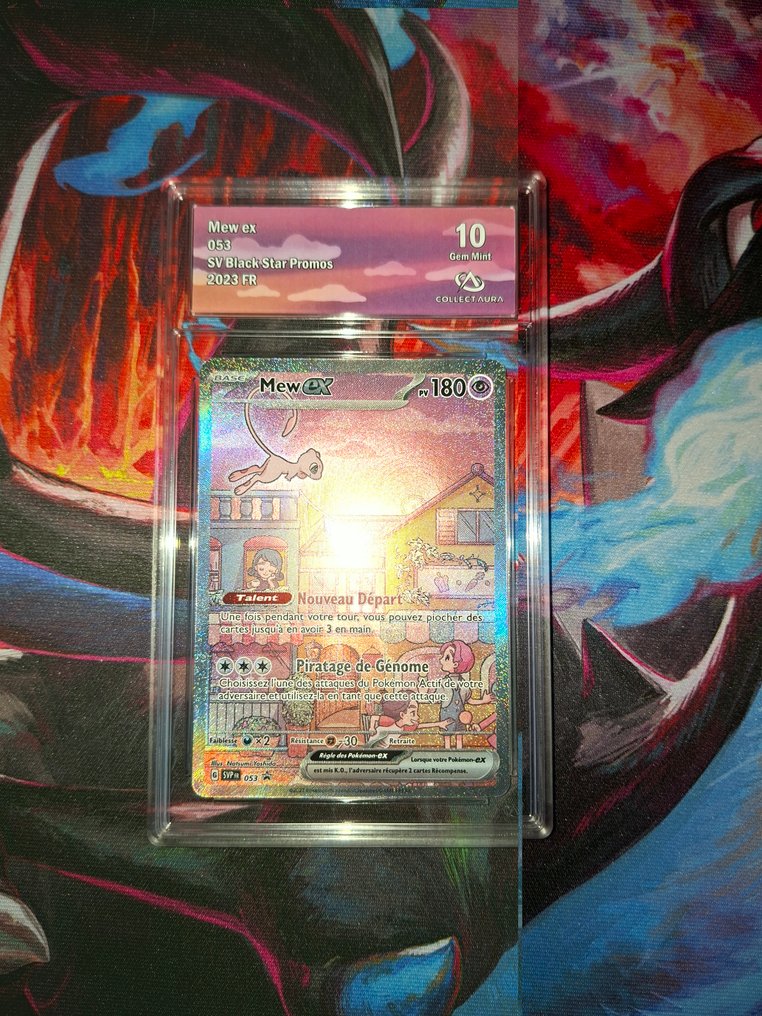 Pokémon - 1 Graded card - Mew ex 053 促销卡, 完整艺术, 压膜 - CollectAura 10 - Scarlet & Violet - SV Black Star Promos #1.0