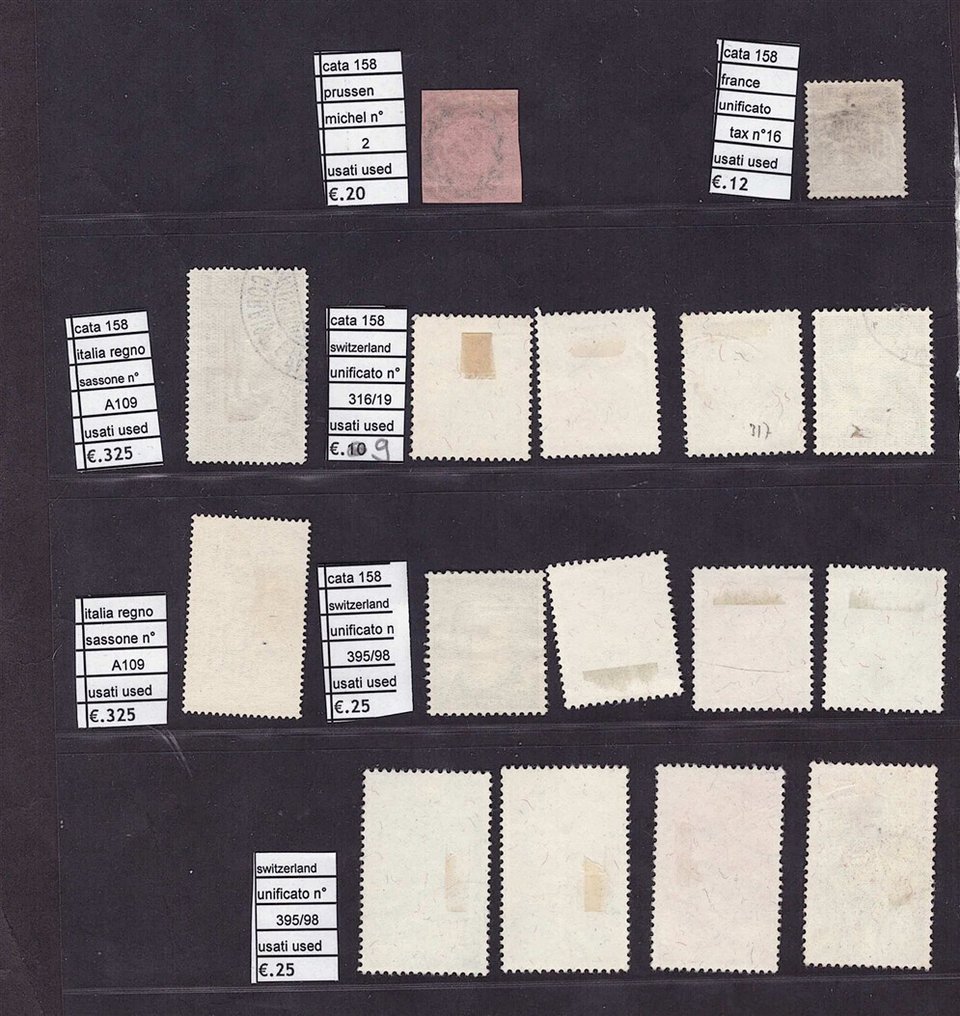 World 1850 - Beautiful collection of classic worldwide stamps to catalog + a pre-selected selection already - jvert sassone unifcato michel #4.3