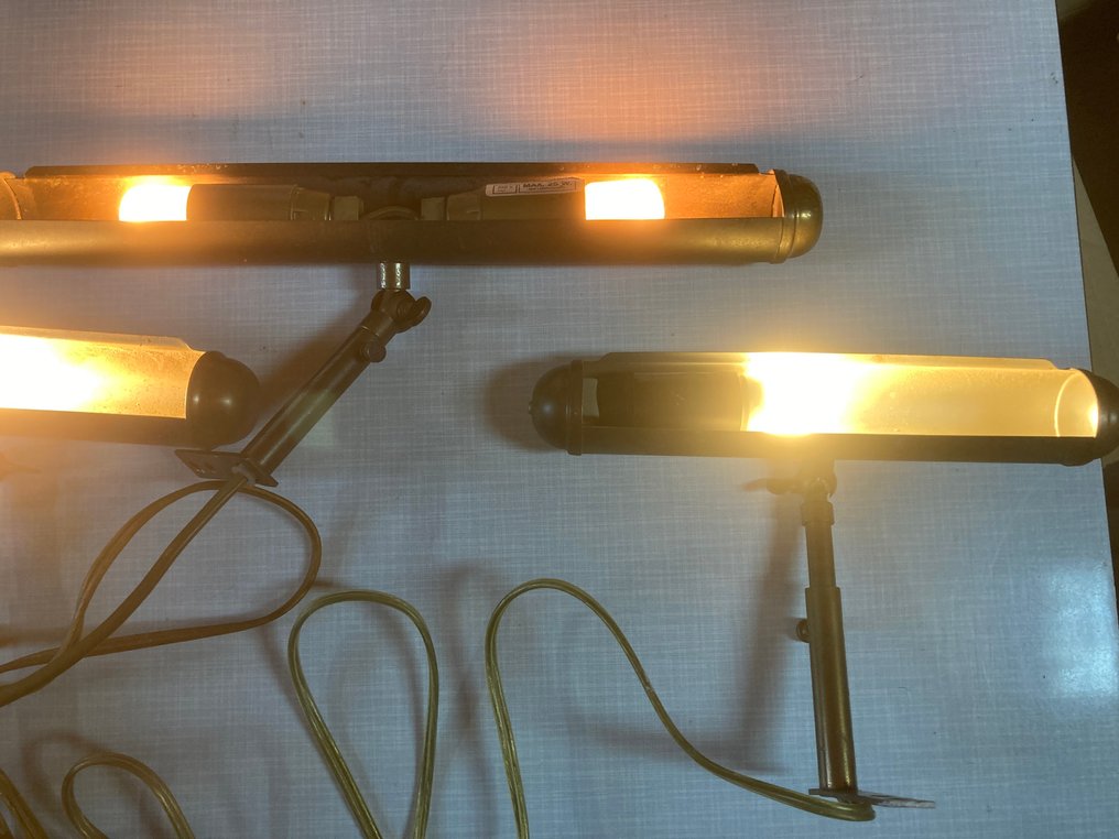 Lamp (3) - Messing - Schilderij lampjes  #2.1