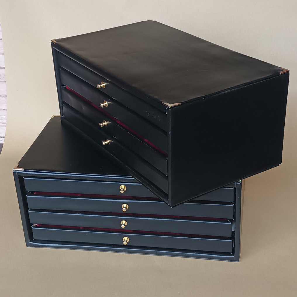 Συρταριέρα (2) - τεχνητό δέρμα - κουτιά για κοσμήματα #1.0