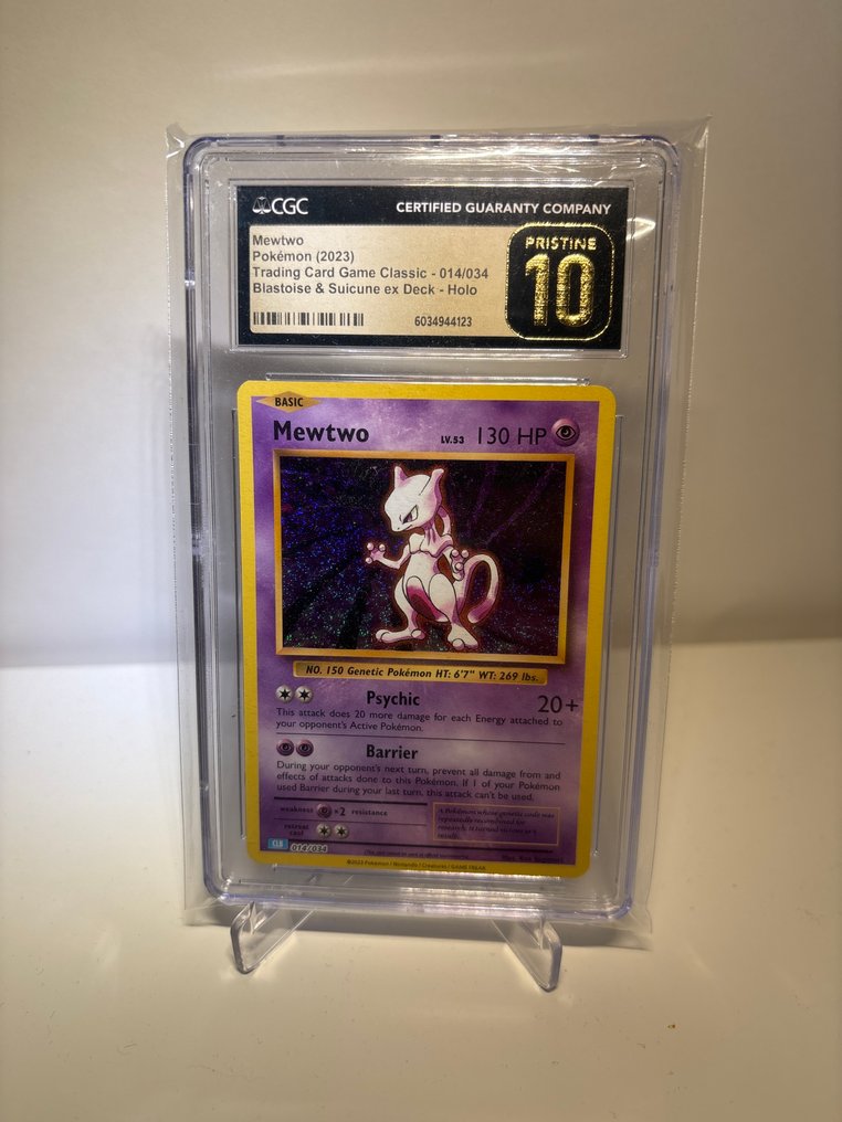 Pokémon - 1 Graded card - Mewtwo 014/034 Holo, Foil - CGC 10 - Various sets #1.0