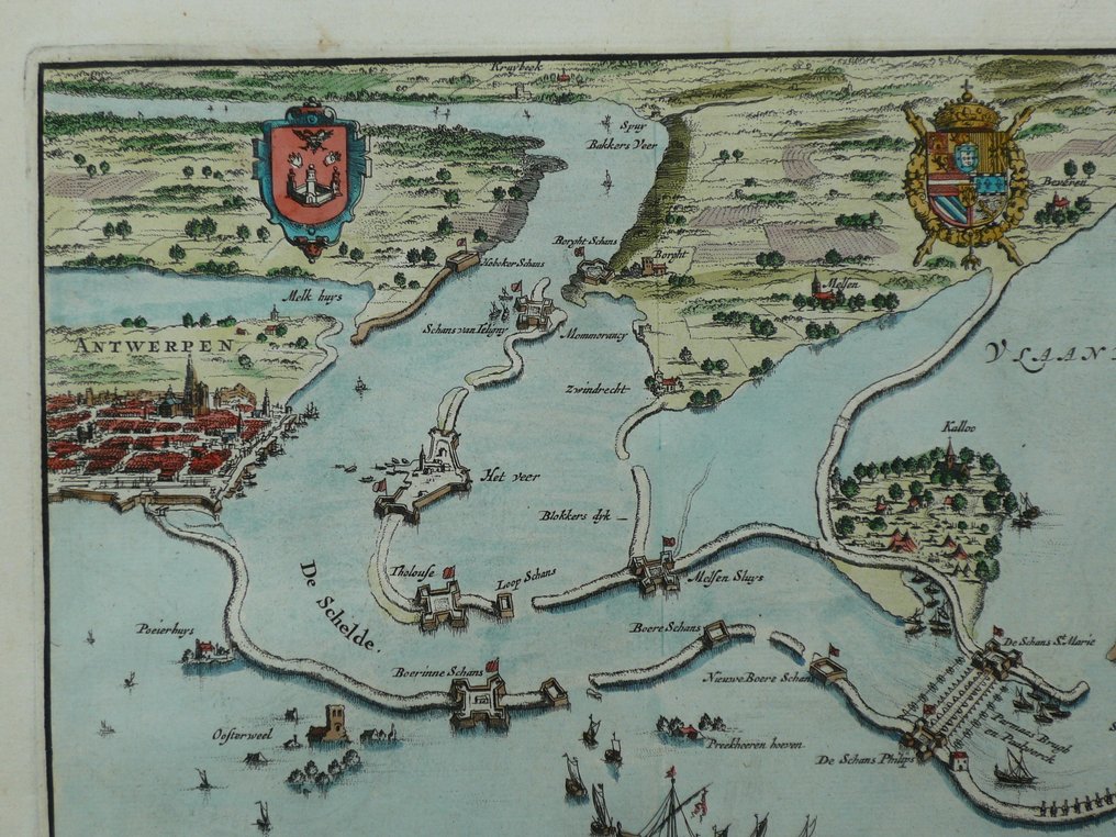 Belgium - Antwerp / Scheldt; Jan Luycken - Het belegh der Stadt Antwerpen - 1681-1700 #2.1