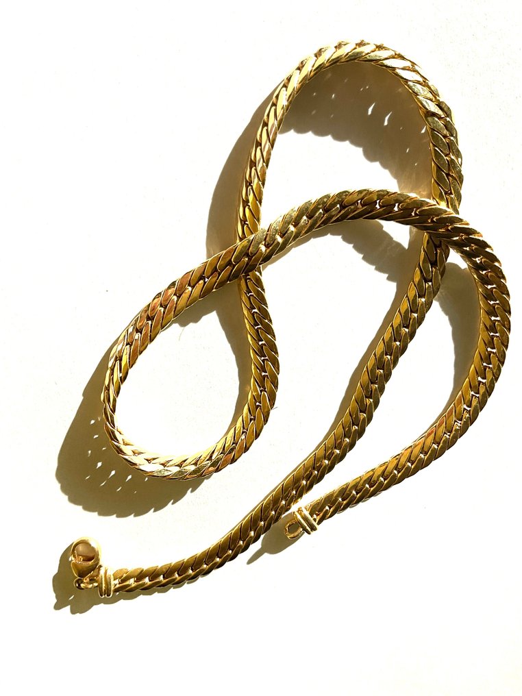 链 - 18K包金 黄金 - 1980年编织链条 #2.1