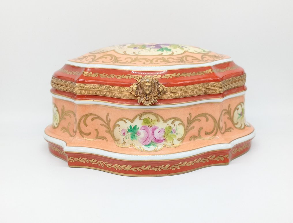 Limoges - 棺材 - 瓷, 镀金青铜 - 大手提包 #1.0