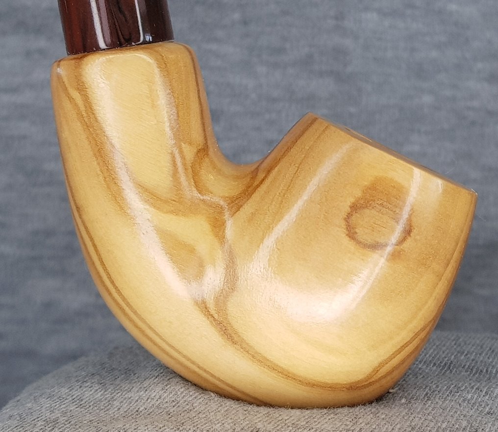 Don Florian - 6865  WILD OLIVE  9mm FILTER - No reserve price - Pipe - Olive wood #3.2