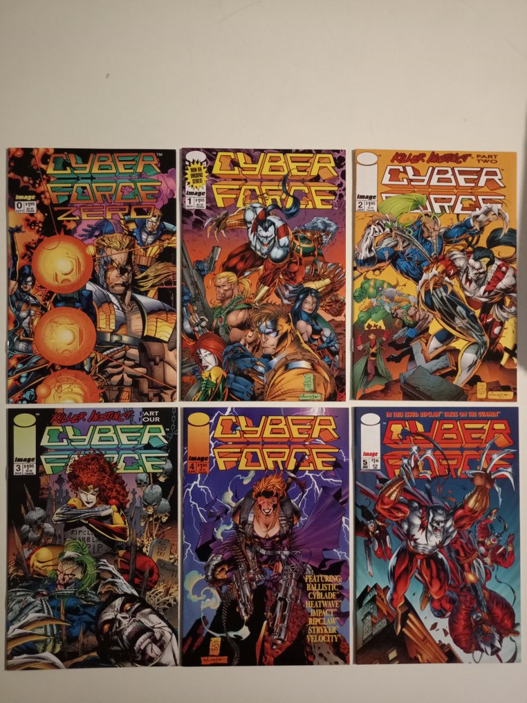 Cyber Force 0-35 + variant - Cyber Force - 46 Comic collection - First edition - 1994/1997 #1.0