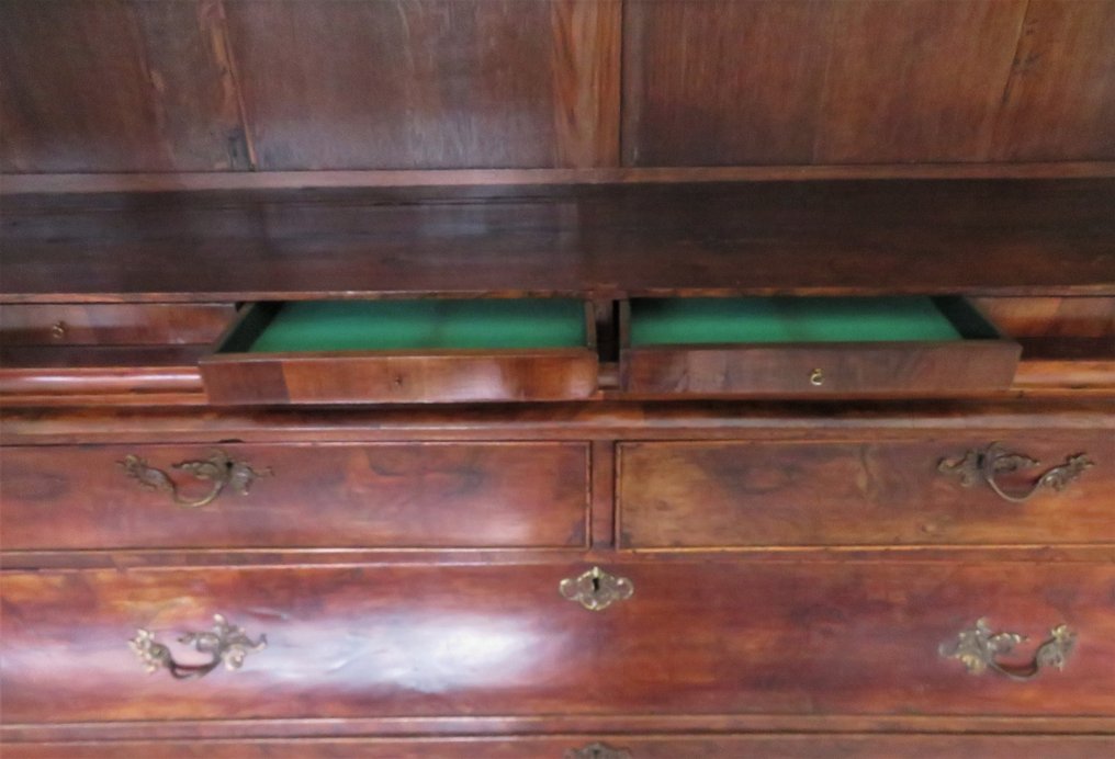 Armário com vitrine - Mogno, Carvalho, Vidro, Bronze - Entrega possível #4.3