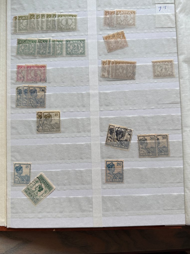 Curaçao 1901/1989 - and Netherlands Antilles Party in a stock book #1.0