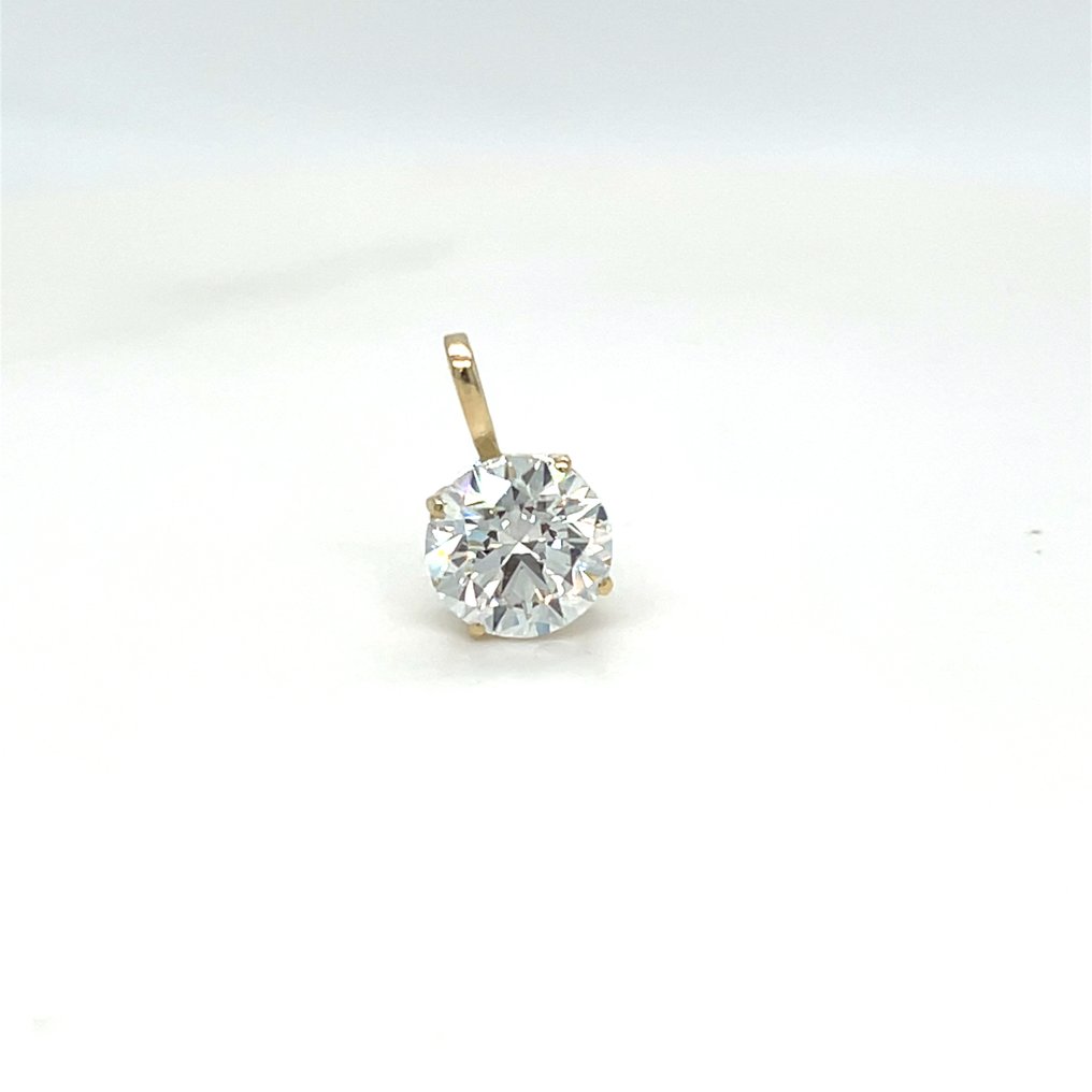 χωρίς τιμή ασφαλείας - Κρεμαστό κόσμημα - 14 καράτια Κίτρινο χρυσό - 2.07ct. tw. Διαμάντι (Εργαστηριακής καλλιέργειας) #1.0