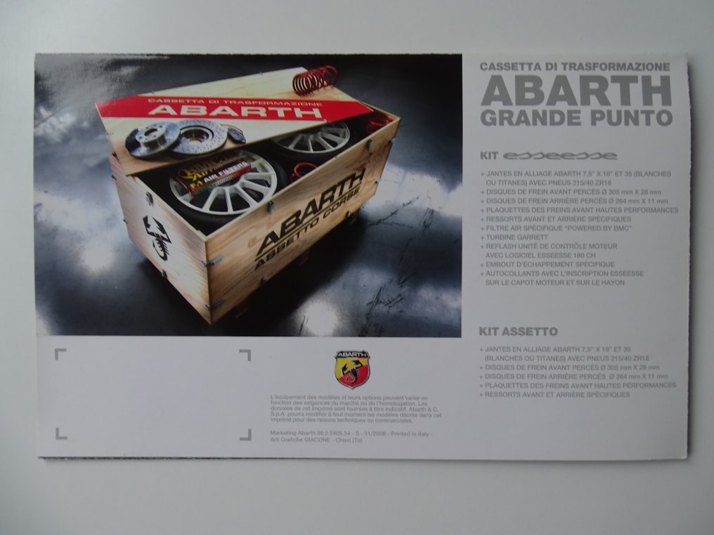 Brochure - Abarth - 500, 500C, 595 Custom, 595 Turismo, 595 Competizione, 695 Biposto, 595 Yamaha, 595 Elaborabile GT, #3.2