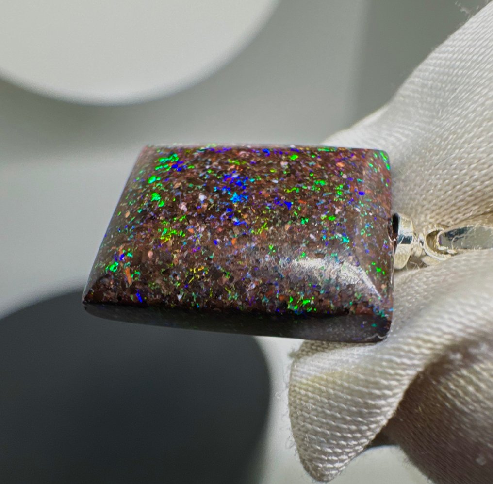 Οπάλιο Κρεμαστό κόσμημα - Ύψος: 23 mm - Πλάτος: 11.5 mm- 1.24 g - (1) #4.3