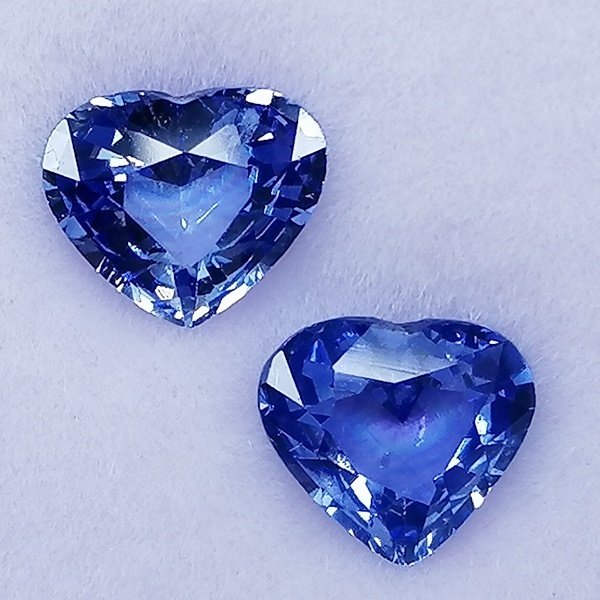 2 pcs  蓝色 蓝宝石  - 1.49 ct - 西班牙宝石学院（IGE） - 斯里兰卡 #3.2