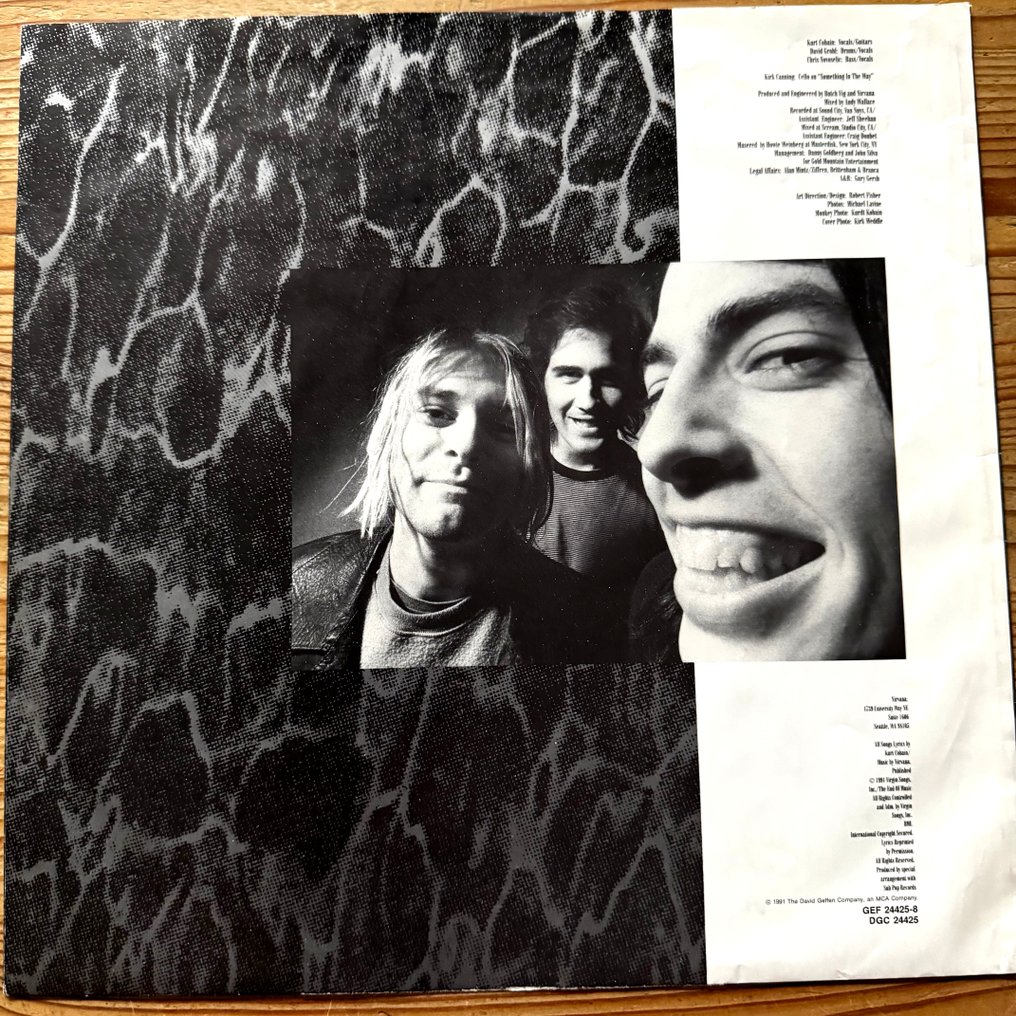 Nirvana - Nevermind [rare first European pressing] with the misprint inner sleeve - LP - Prima stampa stereo - 1991 #2.1