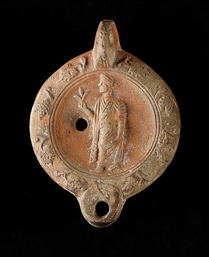 Altrömisch, Kaiserreich Terracotta Öllampe #1.0