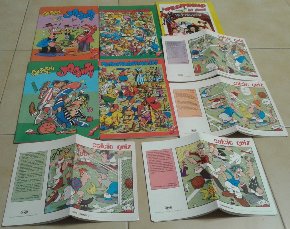 Jacovitti 2x set completi di quaderni + cartonato con Cocco Bill - 9 Comic collection #1.0