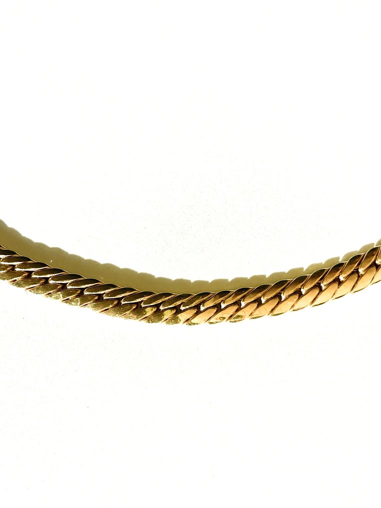 链 - 18K包金 黄金 - 1980年编织链条 #4.3