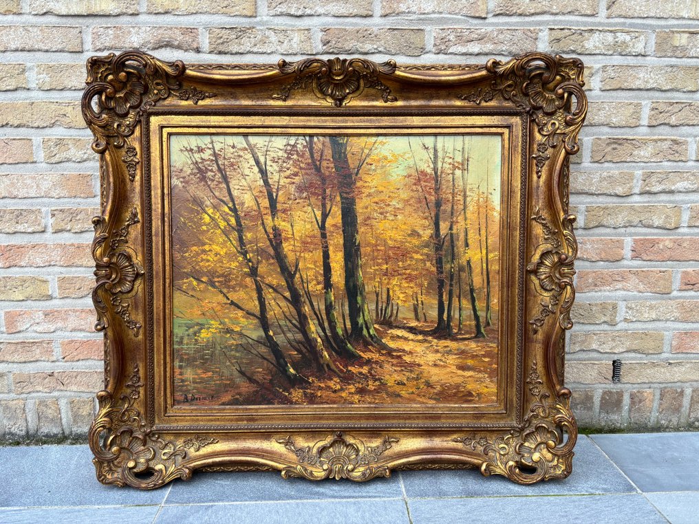 Belgian school (XX) - Bos in de herfst #1.0