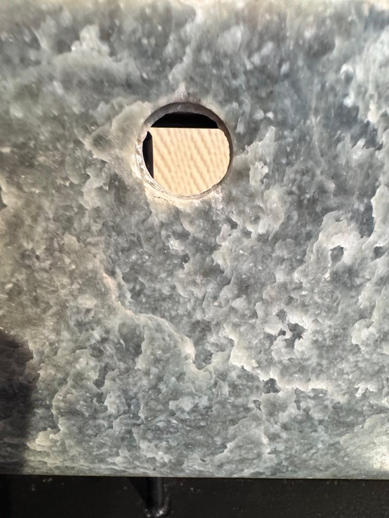 Chinois ancien, néolithique jade vert moucheté lame rituelle, culture Hongshan - 50 cm #3.2