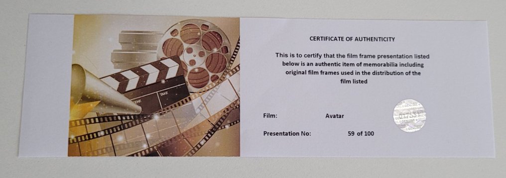 Avatar - Framed Film Cell Display with COA #4.3
