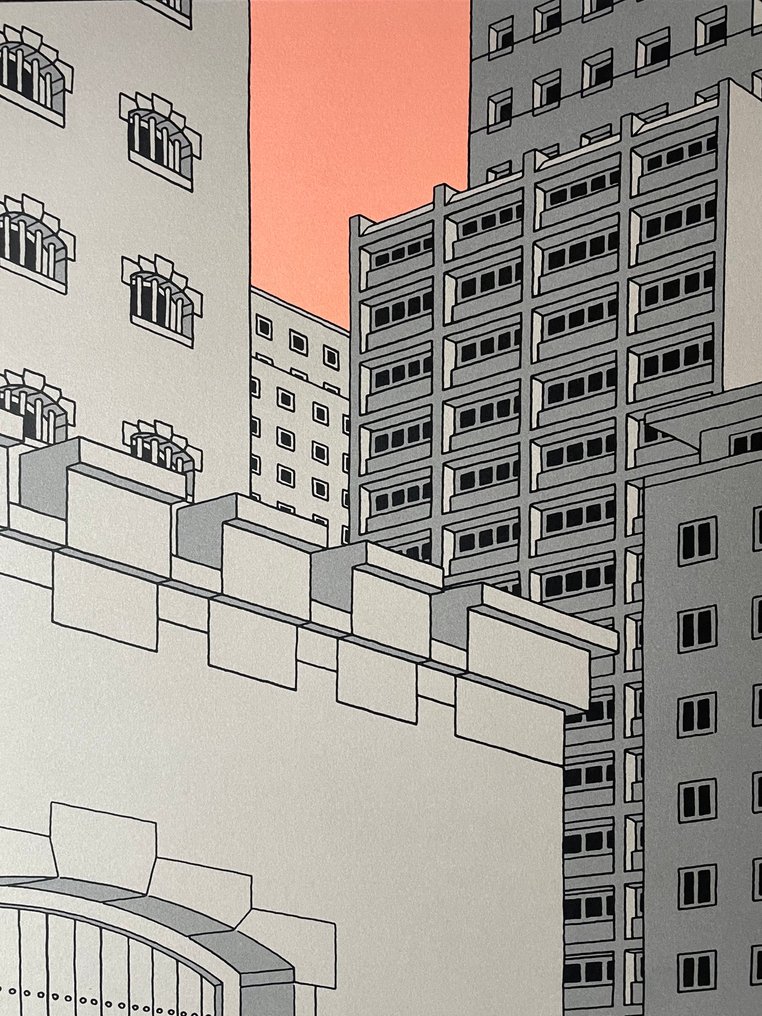 Joost Swarte - Eindelijk vrijheid - Silkscreen ** HANDSIGNED+COA ** #2.1