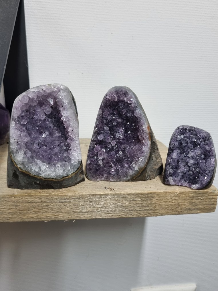 HQ ametiszt polírozott éllel, 10,5 - 6,5 cm- 1094 g - (3) #1.0