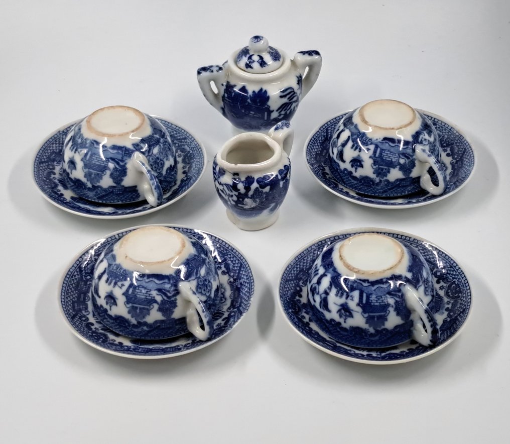 Chinoiserie klein servies - Mosa Maastricht - Piatto (10) - Porcellana #1.0