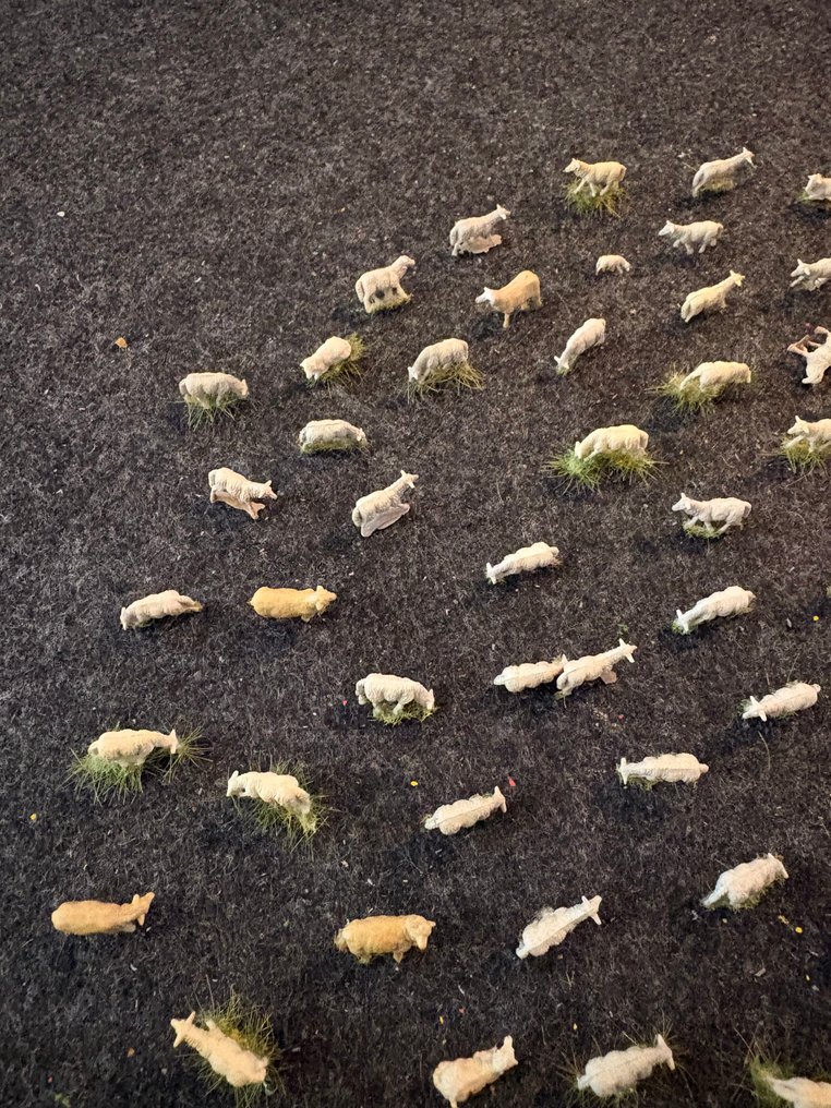 ander H0 - Peisaj machetă tren (187) - Colecție mare de oi și miei #1.0