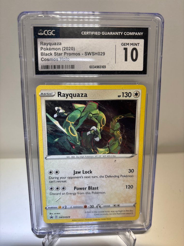 Pokémon - 1 Graded card - Rayquaza SWSH029 Promo card, Foil - CGC 10 - Sword & Shield #1.0