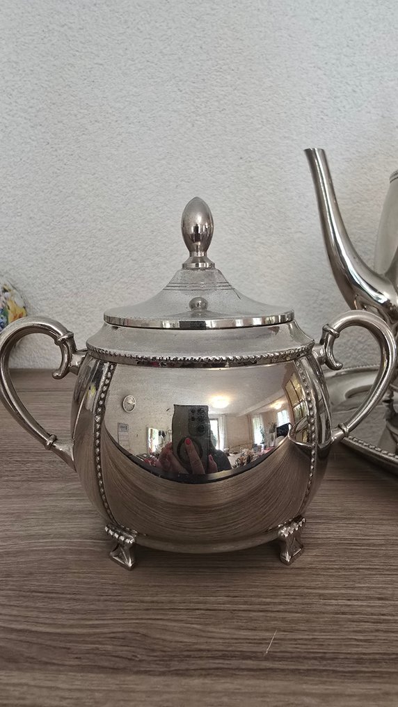 D&S - Σερβίτσιο καφέ και τσαγιού (5) - Επάργυρο, Μέταλλο - Υπηρεσία με γάλα και ζάχαρη #1.0