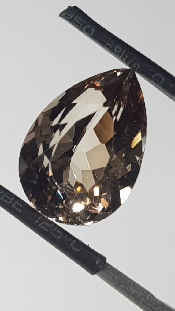 Zonder minimumprijs - 1 pcs  Oranje Topaas  - 8.49 ct - Antwerp Laboratory for Gemstone Testing (ALGT) #1.0