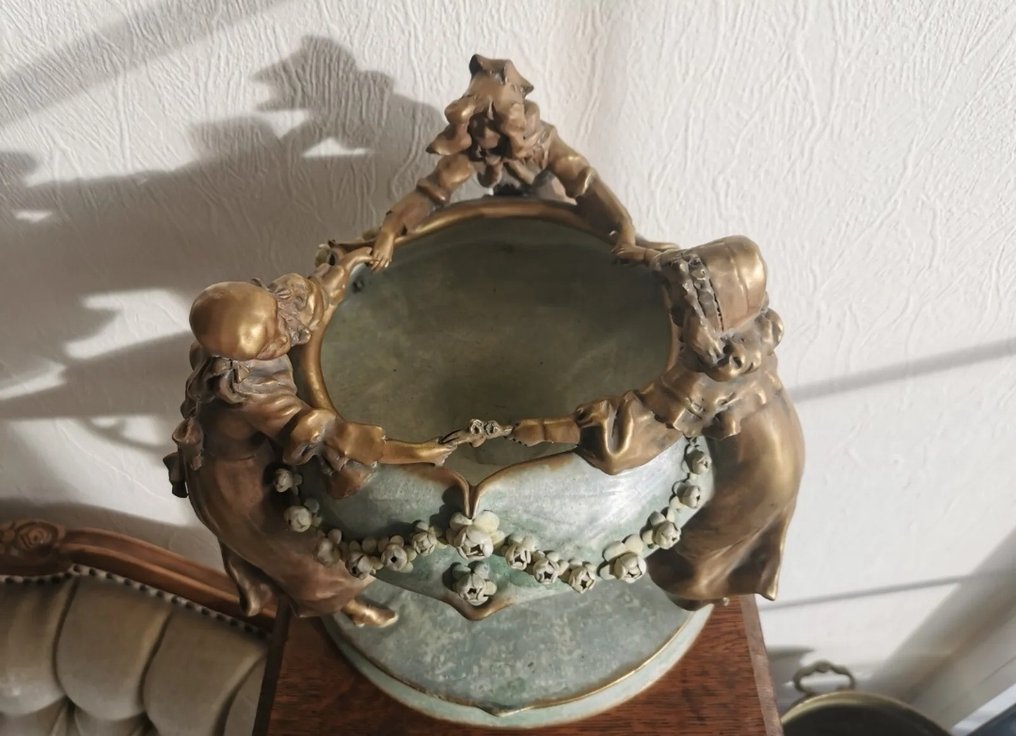Amphora Riessner - 花盆架 - Faience - 新艺术运动 #4.3