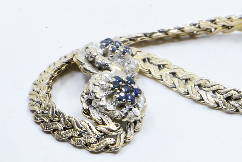 Armband - 18 kt Weißgold - 0.51ct. tw. Saphir #3.2