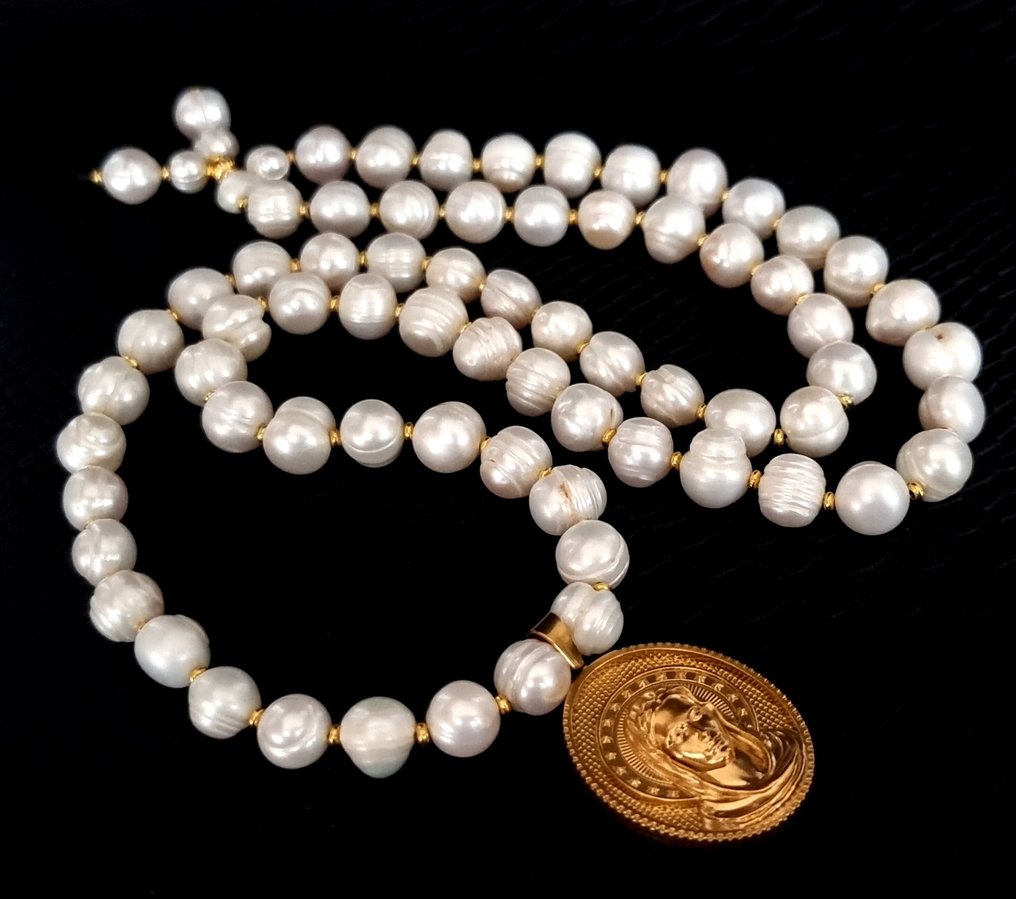 Πέρλ ντε κουλτούρα - Κολιέ - Μενταγιόν - Παρθένος Μαρία - Φως της θείας ελεημοσύνης - Κολιέ με μενταγιόν #1.0