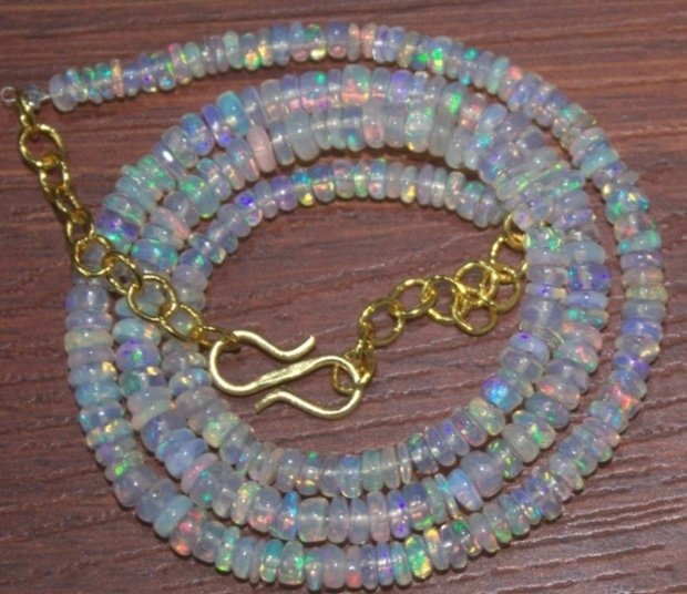 蛋白石 项链 AAA+ 天然矿物- 10 g - (1) #1.0